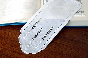 Hemstitch Bookmarks with Polka Dots Style 004 (12 pieces set) - Click Image to Close